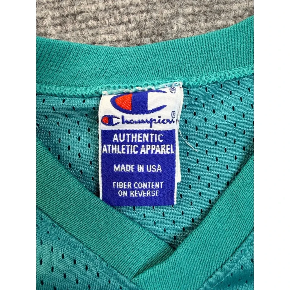 Vintage Champion Miami Dolphins Dan Marino Jersey 2T Teal Mesh USA Made 90s NFL